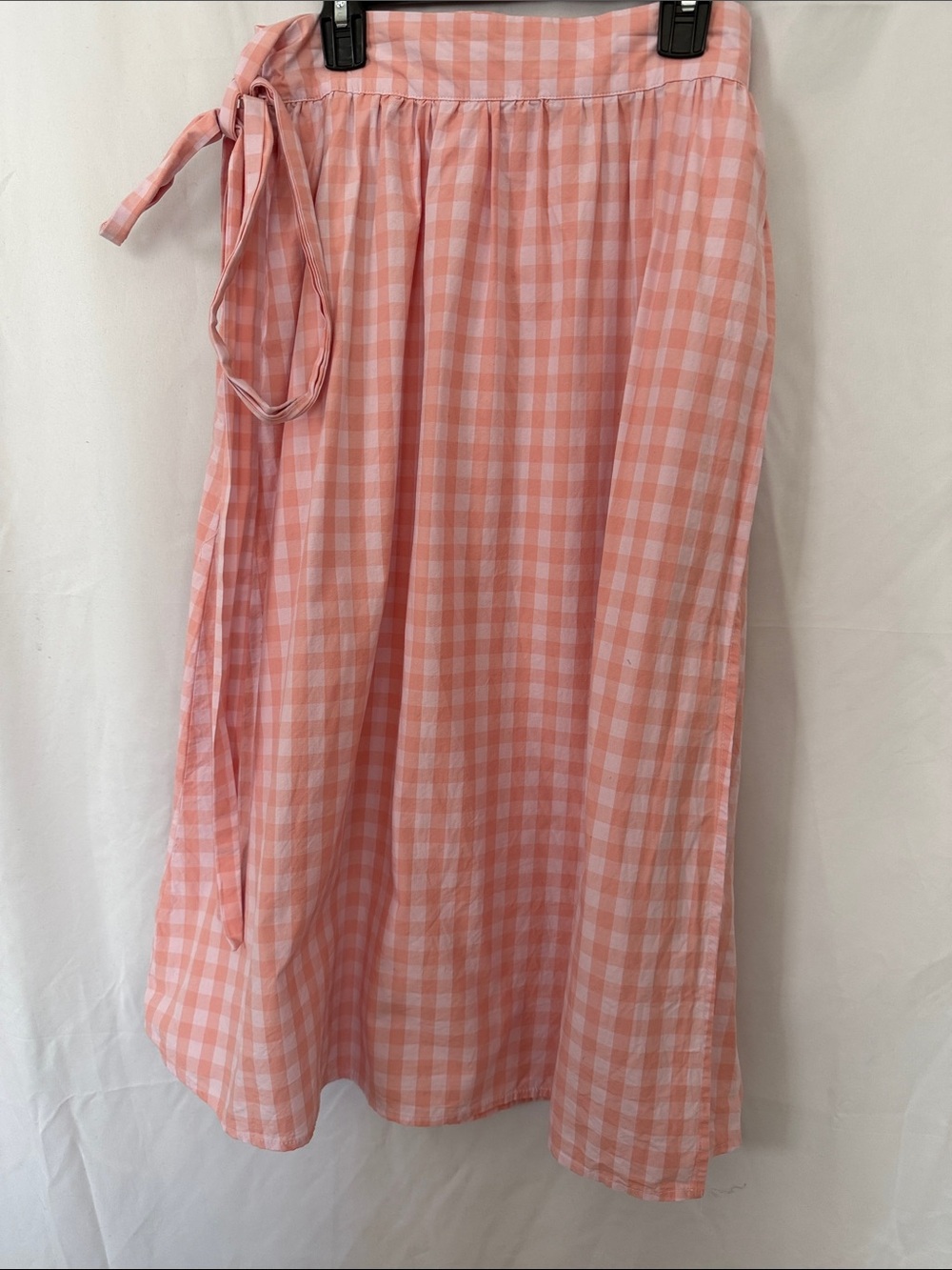 Ban.do Women's Pink Gingham Wrap Skirt
